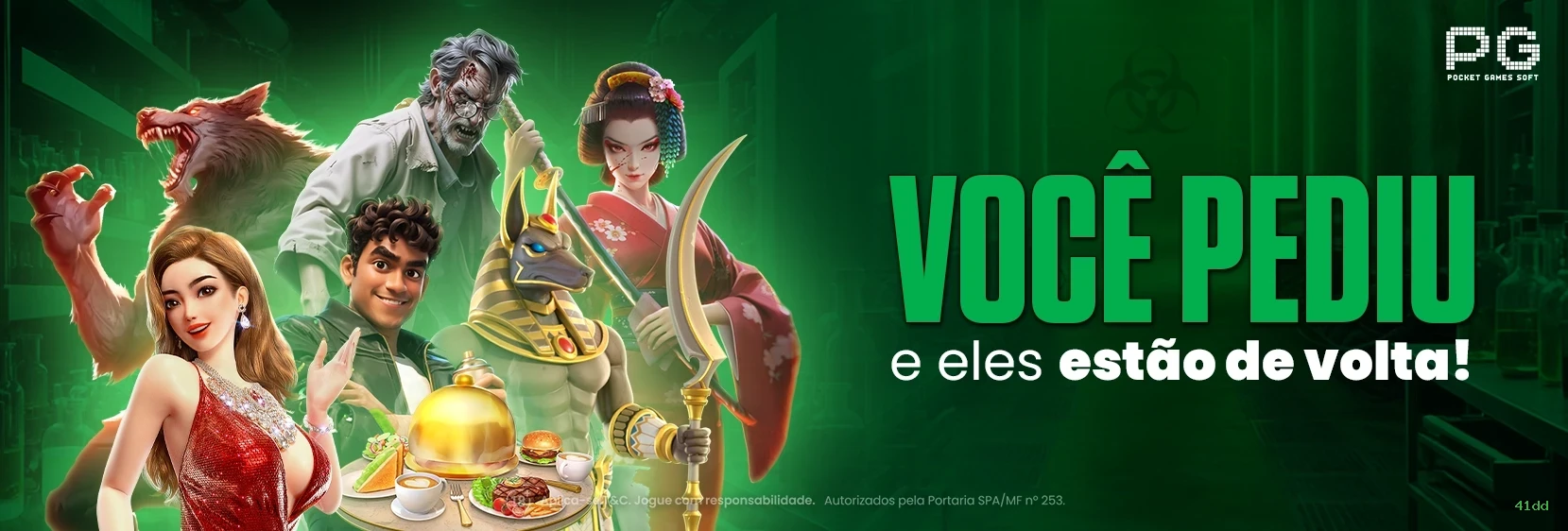 Imagem promocional do cassino online da 41dd mostrando jogos ao vivo